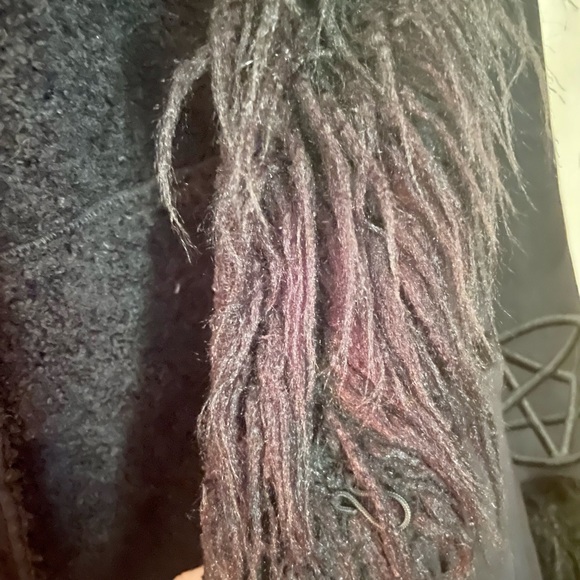 Killstar Die Anna Almost Infamous Shearling Coat - Size Small - Picture 7 of 7